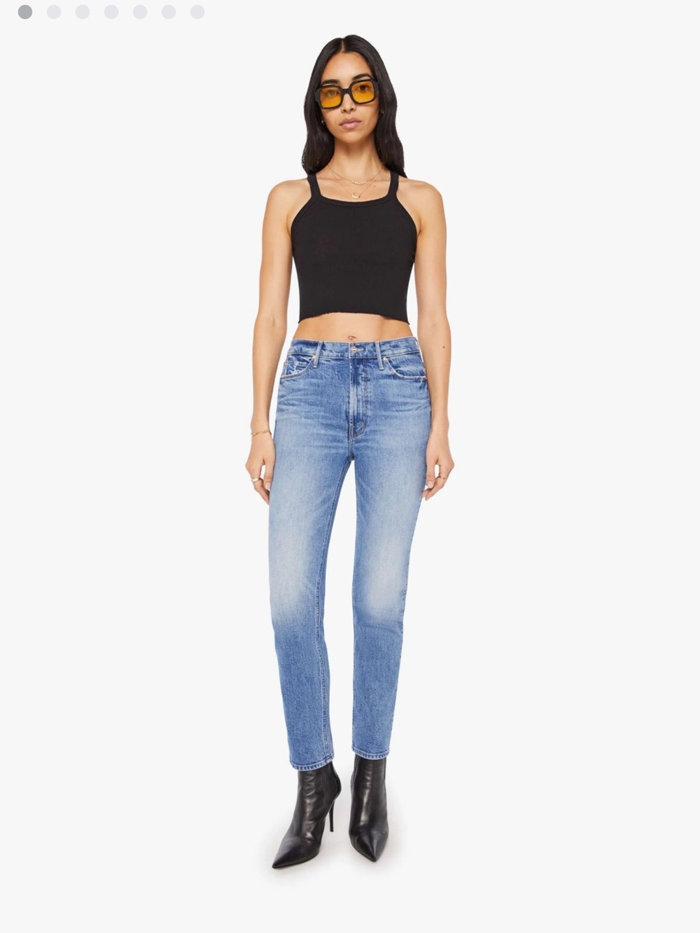 Mother dazzler flood jeans